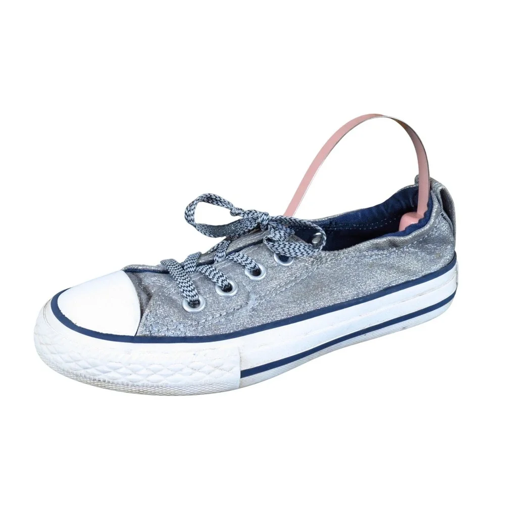 Converse Chuck Taylor All Star Shoreline Toddler‎ Sneakers Sz 12 Silver Metallic
